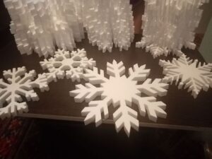 снежинки из пенопласта, снежинки из пенопласта купить,