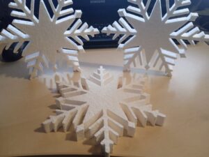снежинки из пенопласта, снежинки из пенопласта купить,