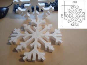 снежинки из пенопласта, снежинки из пенопласта купить,