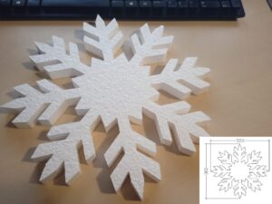 снежинки из пенопласта, снежинки из пенопласта купить,