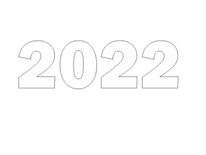 Надпись "2022" ТИП 1 из Пенопласта под Заказ